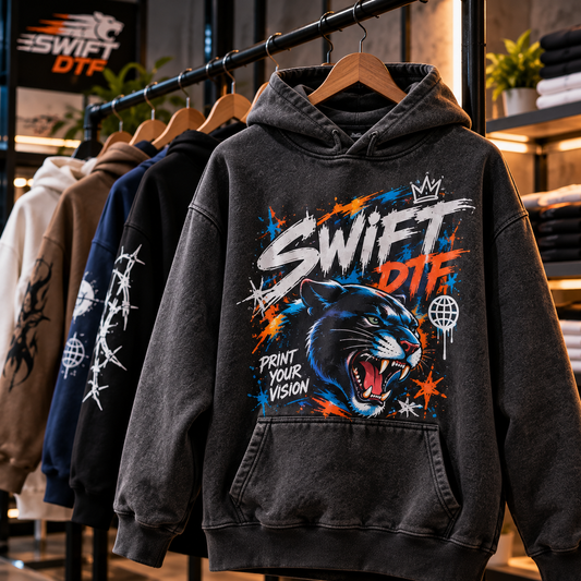 How to Print Custom Hoodies with DTF Transfers | Swift DTF