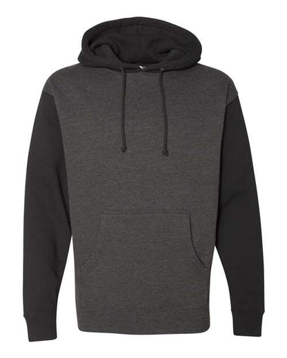 Charcoal Heather/ Black - Independent Trading Co. IND4000 Blank Hoodie