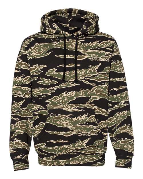 Tiger Camo - Independent Trading Co. IND4000 Blank Hoodie
