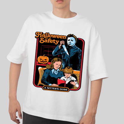 Retro Halloween Safety Graphic T-Shirt