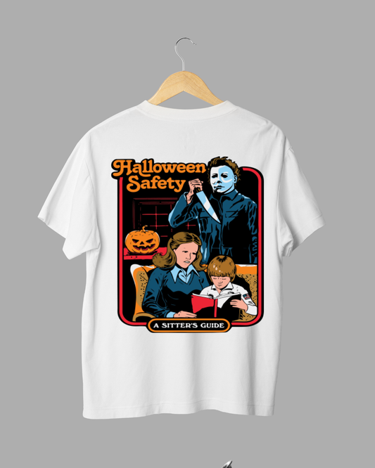 Retro Halloween Safety Graphic T-Shirt