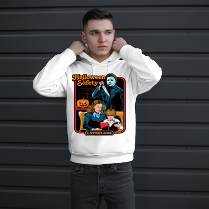 Retro Halloween Safety Graphic Hoodie