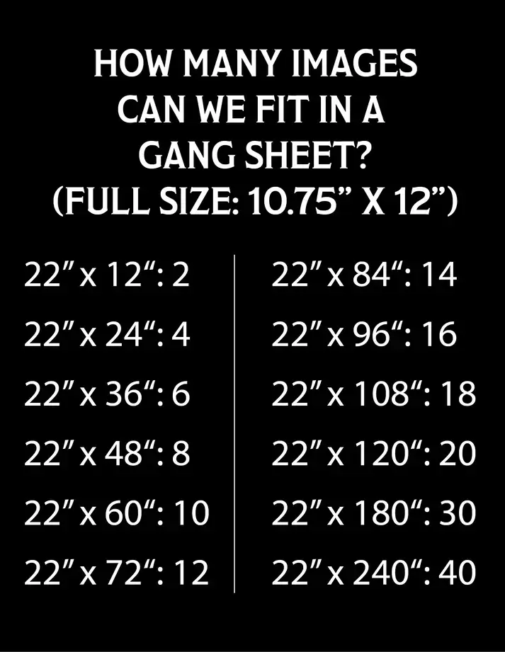 DTF Gang Sheet - Build Your Own