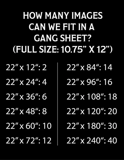 DTF Gang Sheet - Build Your Own